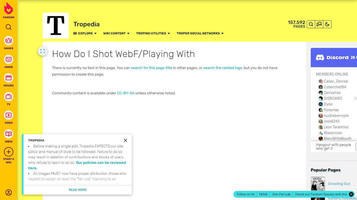 How Do I Shot Web?/Playing With | Tropedia | Fandom